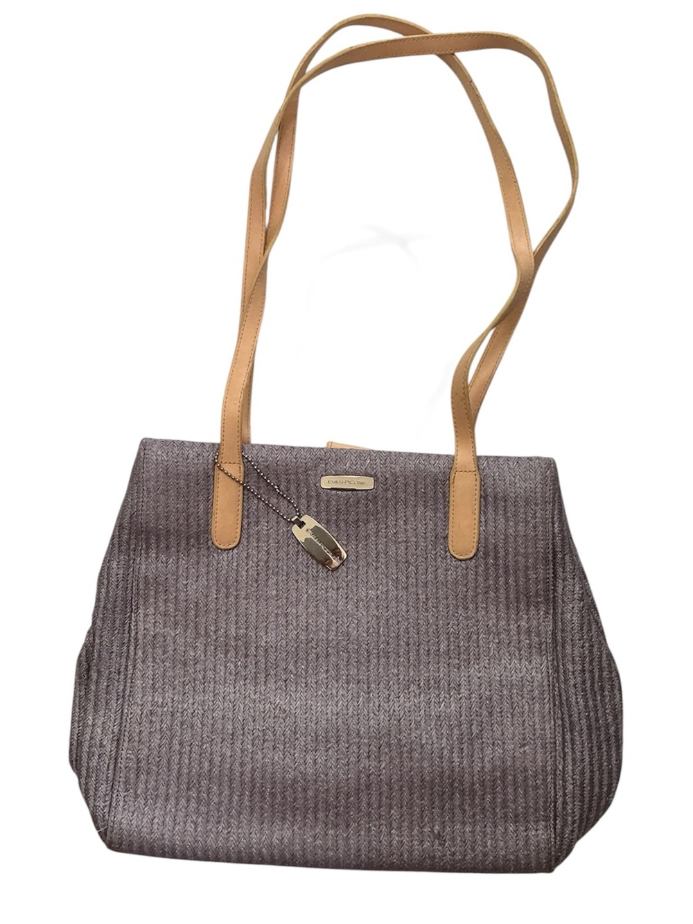 Women’s Taupe Tote Bag with Tan Straps
